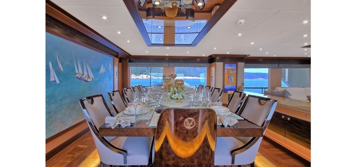 Meira, The vessel is to built according to the rules of RINA with class notation of (C + Hull • MACH, YCH (MCA)
Range 5100 Nautical Miles at 12kn
Range 5600 Naurical Miles at 8kn